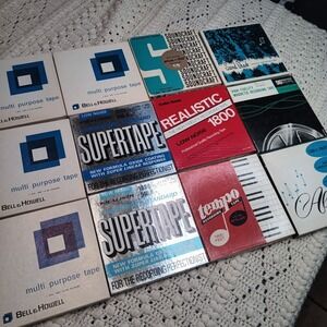 Lot 12 Pre-Recorded Reel to Reel Tapes DJ Owned John Bemis Show 60s 70s Radio‎